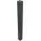 Ornamental bollard | steel tube 100 x 100 mm | series 4075B | stationary, for casting in concretewith ground anchor, total length approx. 1200 mm